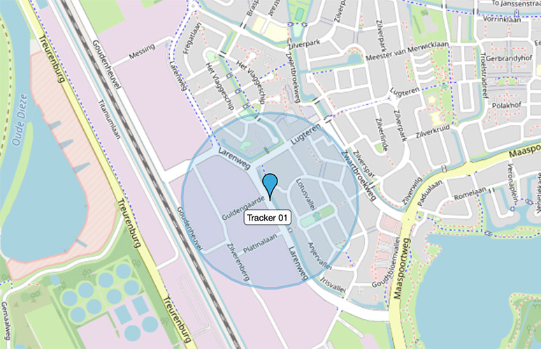 Locatiebepaling Spotmaster Yellowspot 1 Assettracker in webapplicatie Locatiebepaling Spotmaster Yellowspot 1 Assettracker in webapplicatie